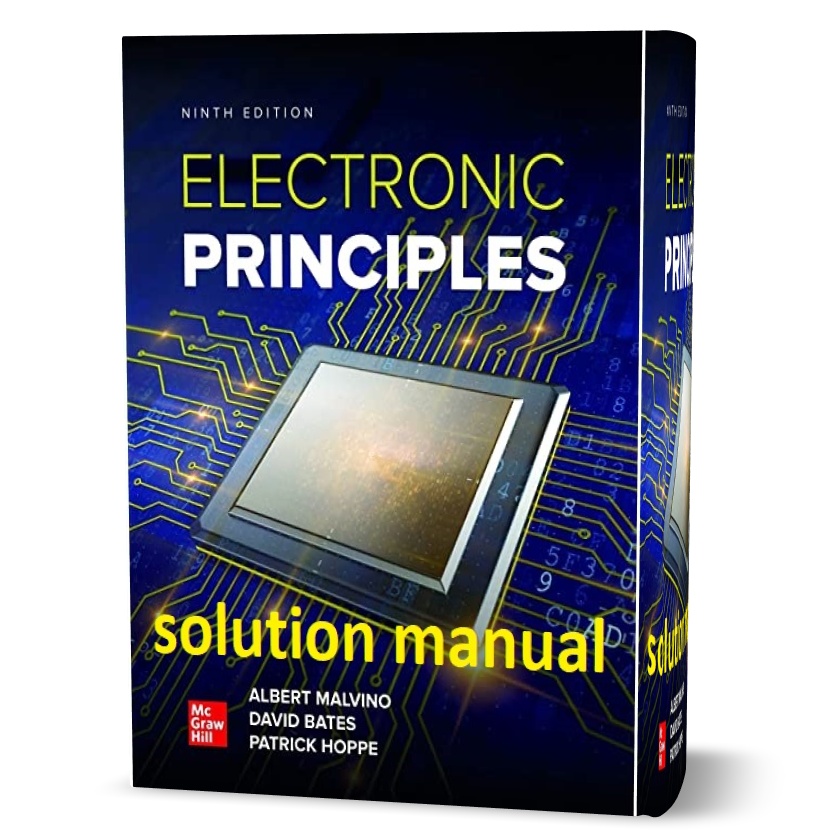 دانلود حل المسائل کتاب مبانی الکترونیک ویرایش نهم به نویسندگی آلبرت مالوینو  electronic principles albert malvino 9th edition solution manual pdf