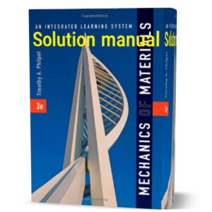 دانلود حل المسائل کتاب مکاینک مواد یک سیستم یادگیری یکپارچه ویرایش سوم به نویسندگی پیلپوت mechanics of materials philpot solutions manual