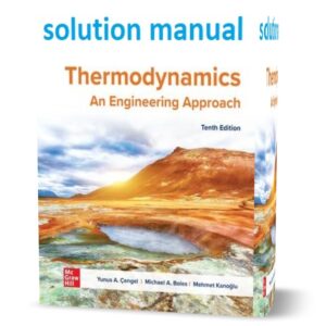 دانلود حل المسائل کتاب ترمودینامیک و مهندسی ویرایش دهم به نویسندگی یونوس چنگل thermodynamics an engineering approach 10th edition solutions