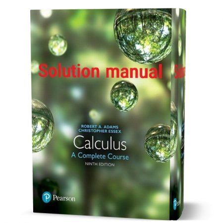 دانلود حل المسائل کتاب یک دوره کامل حساب دیفرانسیل و انتگرال ویرایش نهم به نویسندگی رابرت آدامز calculus a complete course 9th edition solution manual